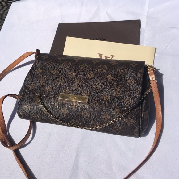 Rare Louis Vuitton Favorite MM Monogram Crossbody - Authentic w/ Receipt - Picture 8 of 13
